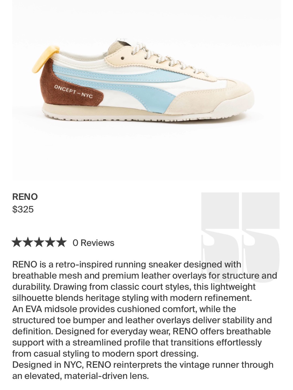Oncept Reno Retro Sneaker In Coast — image 7 of 7